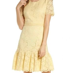 NWOT Rachel Parcell Yellow Lace Dress